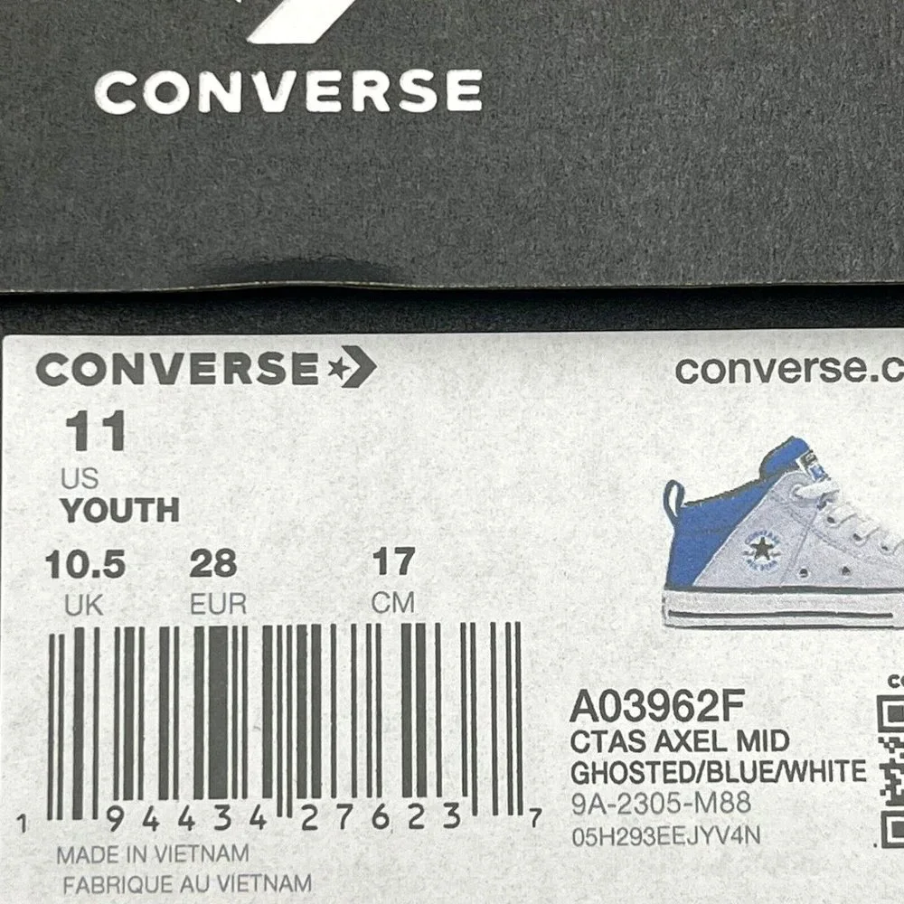Converse Chuck Taylor All Star Little Boys Slip on Shoe Size 12 Light/Royal Blue